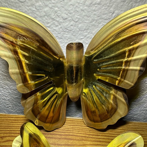 Vintage Brass Butterflies Wall Hangings - Picture 8 of 11